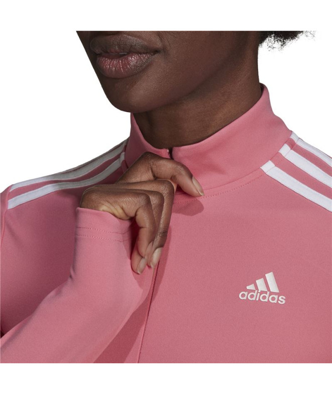 Camiseta de training adidas Zíper 3/4 Hyperglam...